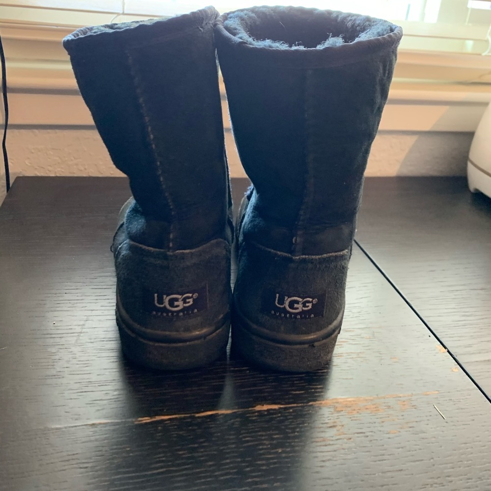 Black Uggs with Hard Sole Kids Size 4
